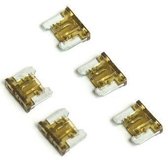 FUSIBLES PLANOS MINI BAJO PERFIL 5X 7.5A / ALKOTEST EN KIT !  