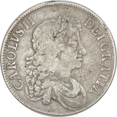 16.ANGLIA, KAROL II, 1 KORONA 1672