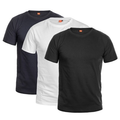 Koszulki męskie T-Shirt Pentagon Orpheus Czarna Biała Granatowa 3 szt. L