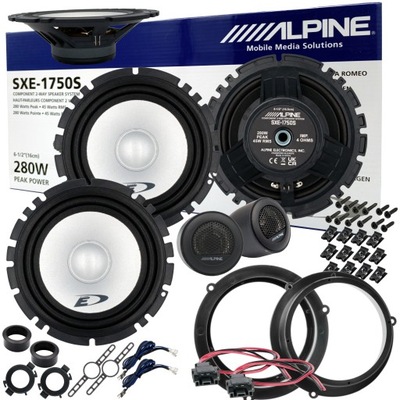 SPEAKERS ALPINE ISOLATED DISTANCE FOR AUDI A4 B5 Q5 DOOR REAR  