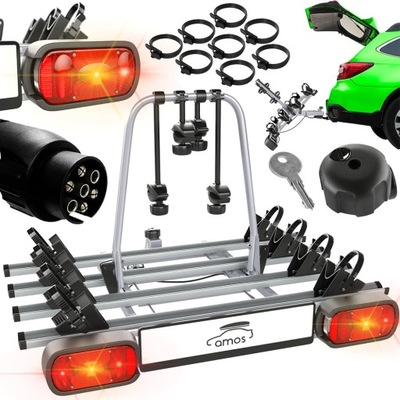 ZAMYKANY BOOT BIKES PLATFORM ON TOW BAR ON 4 BIKES FOR 75KG UCHYLANY  