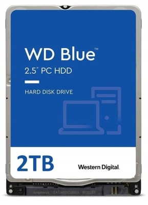 WD Blue 2TB SATA3 2.5'' HDD 5400 128MB WD20SPZX