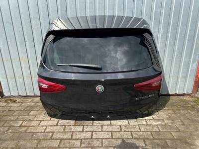 Alfa romeo stelvio кришка багажника задня задня комплектна лампи камера фото №1