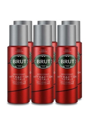 6 x BRUT DEO ATTRACTION TOTALE 200 ml / deo sprej