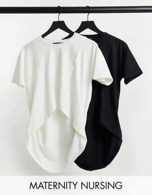 Threadbare biały t-shirt do karmienia defekt XS