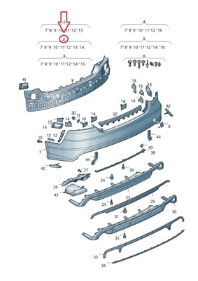 Новый бампер задняя pdc audi a7 c7 4g s-line lift оригинальный номер aso rzeszów фото №1