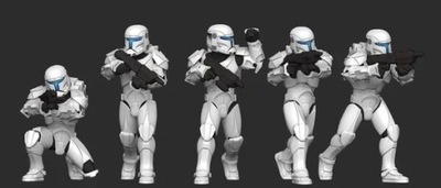 Commando Squad model pasuje do gry StarWars Legion