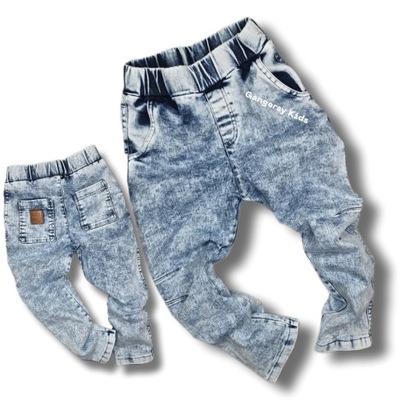 Nunu jeansy 116 122 blue spodnie jeans niebieskie