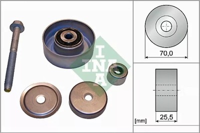 INA 532 0665 10 ROLLO KIERUNKOWA / PROWADZACA, CORREA DE CUÑA ZEBATY  