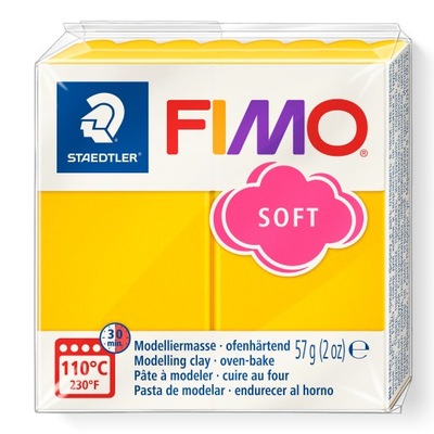 FIMO SOFT masa STAEDTLER 57g 16/żółta słonaczna