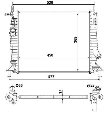 NRF 53028 CHLODNICA, SISTEMA AUŠINIMO VARIKLIO 