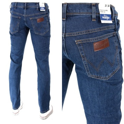 WRANGLER TEXAS SLIM JEANS PROSTE _ W31 L34