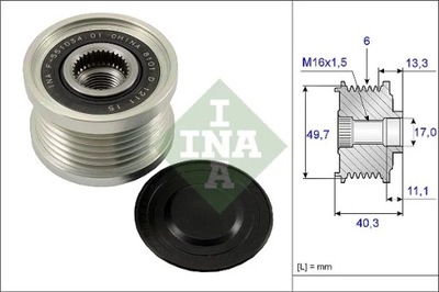 INA 535 0093 10 GENERATORIUS - SANKABA VIENAKRYPTIS 