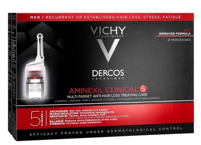 Vichy Dercos Aminexil Clinical dla MĘŻCZYZN 21 ampułek