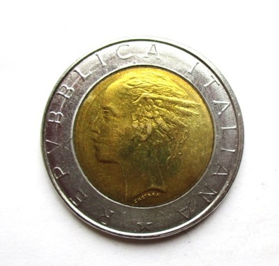 500 Lirów 1987 r. Italia