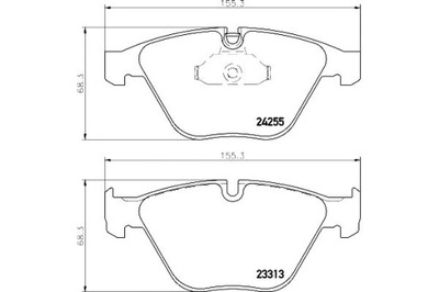 HELLA PAGID PADS BRAKE 34112288869 341122888  