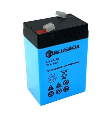 BLUEBOX TB-6-5-AA - Akumulator 6V 5Ah AGM