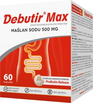 Debutir Max 500 mg, 60 kapsułek