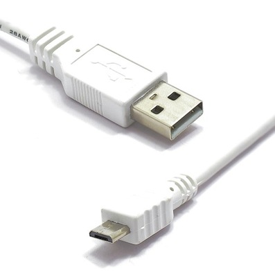 KABEL MIKRO USB WTYK USB WTYK MICRO USB 2,5M BIAŁY