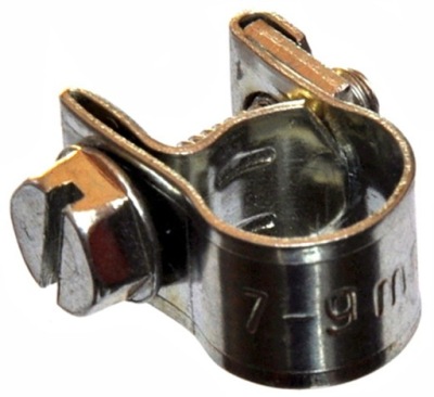 Хомут хомут зажимной  7-9 mm на винтах mini gbs фото №1