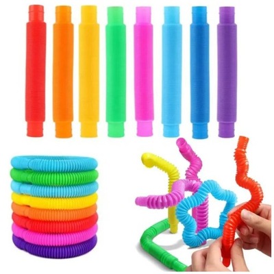 TUBY RURKI SENSORYCZNE RURY ZESTAW POP XXL 10 SZT