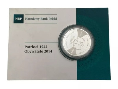 MONETA 20 ZŁ PATRIOCI 1944 - OBYWATELE 2014