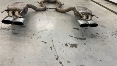 Гаситель конечный выхлоп mercedes s63 amg w221 фото №1