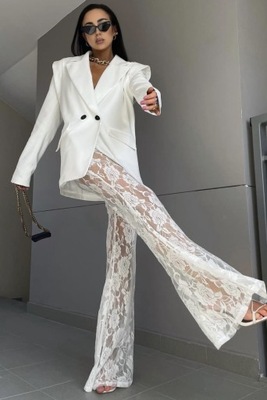 Koronkowe spodnie LaMilla białe M