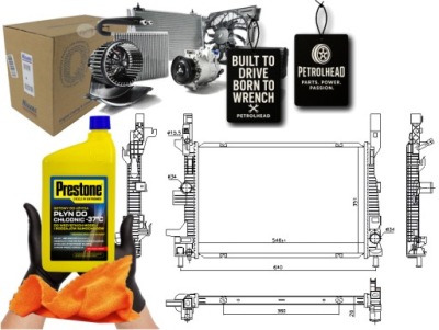 Радіатор двигуна wody ford c-max ii focus iii grand #petrolhead pro+ kit5 фото №1