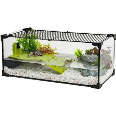 TERRARIUM AKWARIUM DLA ŻÓŁWIA KARAPAS 50 ZESTAW