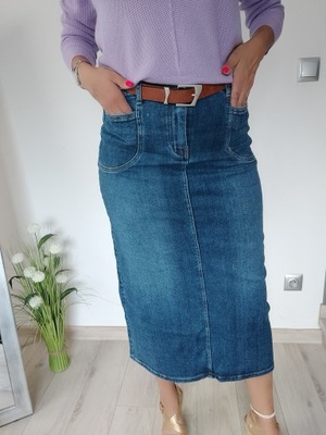 Spódnica jeansowa M.Sara z rozporkiem