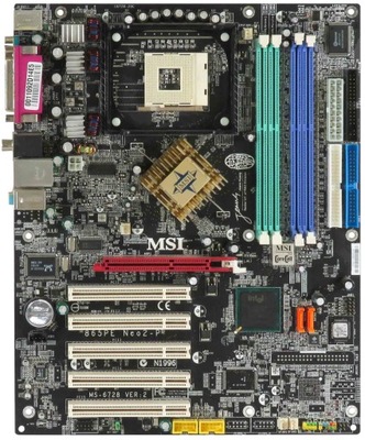 MSI 865PE Neo2-P MS-6728 VER:2 s.478 DDR AGP PCI