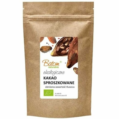 Kakao Odtłuszczone Sproszkowane BIO 250g - BATOM