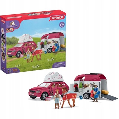 Przygoda z samochodem i przyczepą Schleich 42535