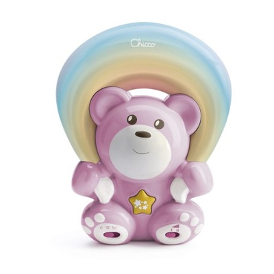 CHICCO MIŚ Z PROJEKTOREM RAINBOW RÓŻOWY 104741