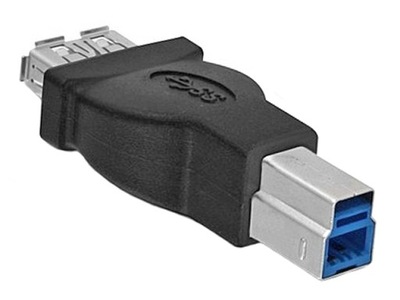 Adapter USB3.0 SuperSpeed 5Gb/s B/wtyk-A/gniazdo