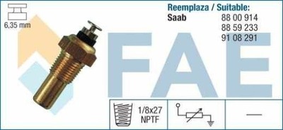 SENSOR TEMPERATURA DE AGUA DAEWOO  