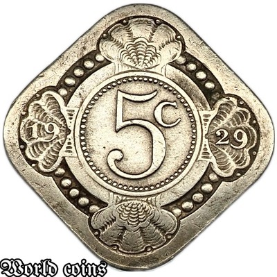 5 CENTS 1929 HOLANDIA