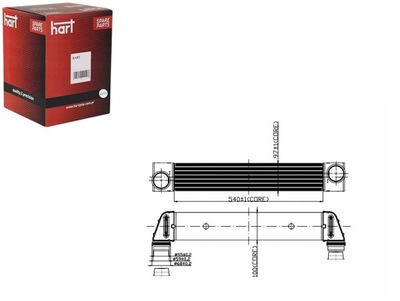 ІНТЕРКУЛЕР РАДІАТОР ПОВІТРЯ BMW E60 530D 04- HART