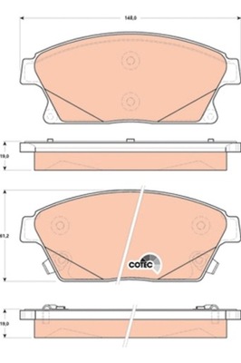 КОЛОДКИ ТОРМОЗНЫЕ OPEL ПЕРЕД ASTRA/ZAFIRA 10- GDB1847