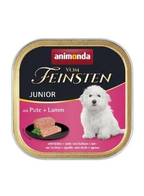 ANIMONDA Vom Feinsten Junior Indyk Jagnięcina mokra karma dla psa 150g