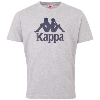 KAPPA t-shirt koszulka męska bawełna r. L szara