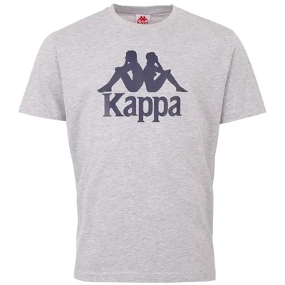 KAPPA t-shirt koszulka męska bawełna r. XL szara