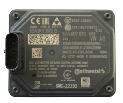 Vw id.3 id.4 id.5 радар 1ea907572g фото №1