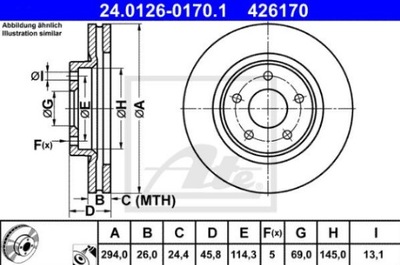 DISCO FRENOS PARTE DELANTERA JEEP PATRIOT 2.0 2.2 2.4 07-  