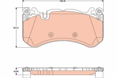 ZAPATAS DE FRENADO MERCEDES C216 CL-KLASA 06- PARTE DELANTERA  