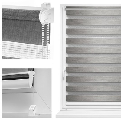 GOTOWA ROLETA DZIEŃ NOC 68 x 120 cm NOWE KOLORY