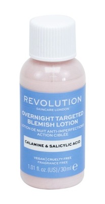 Revolution Pleťová starostlivosť Calamine Salicid Acid Overnight Targeted Blemish Lotion
