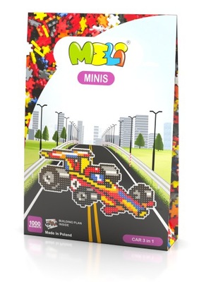 KLOCKI MELI MINIS CAR 3IN1 THEMATIC 1000 EL