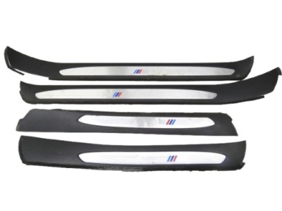 Bmw e61 e60 накладки порогові внутрішнє m-pakiet комплект фото №1